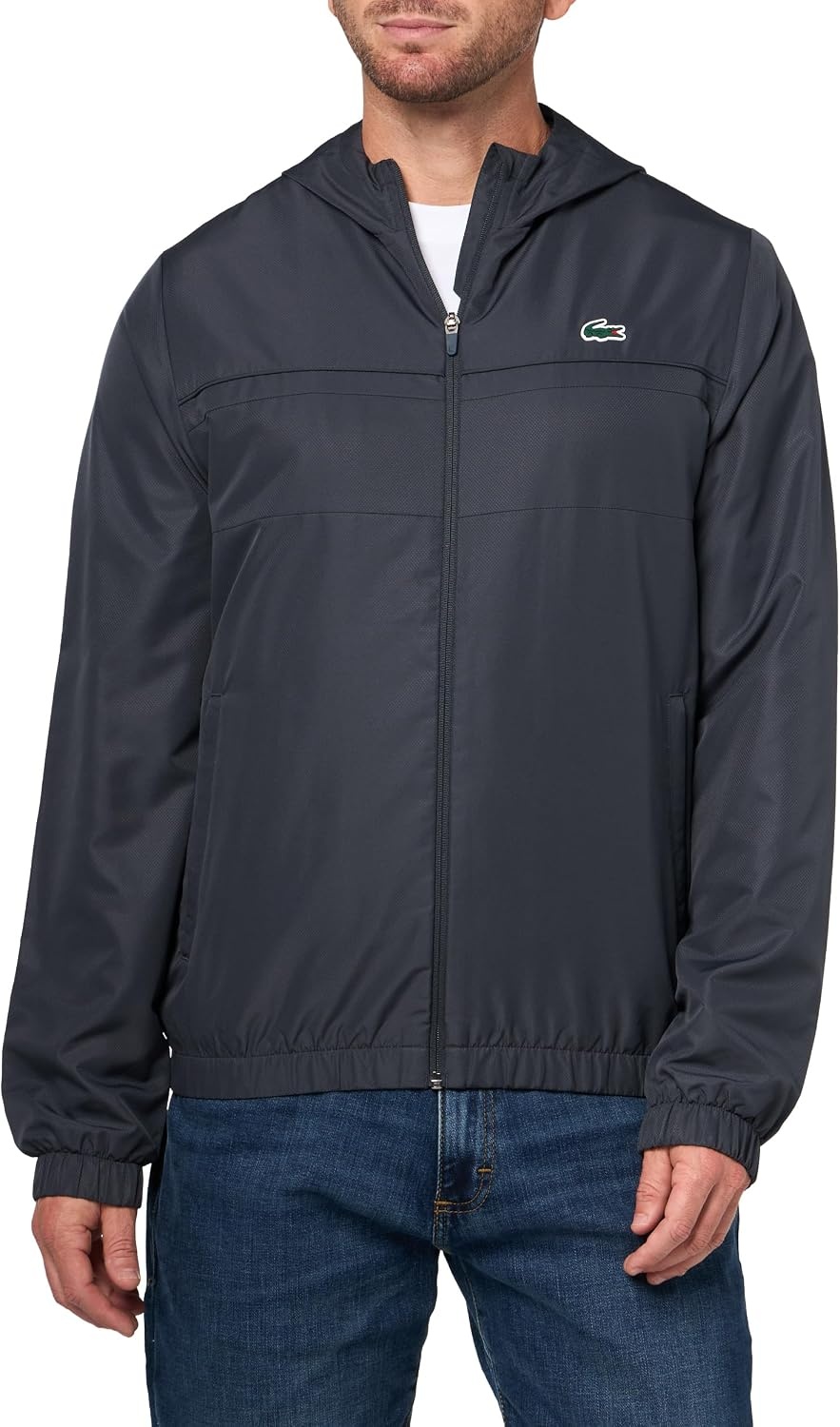 image:imageLacoste Mens WaterRepellent Sport Track JacketGraphiteGraphite