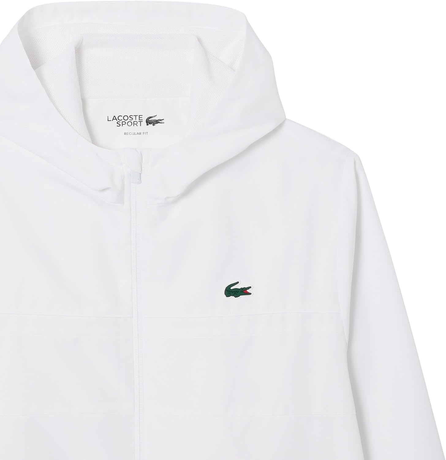 image:imageLacoste Mens WaterRepellent Sport Track JacketWhiteWhiteWhite