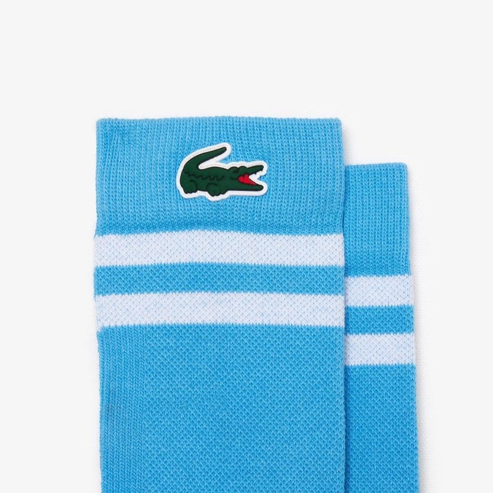 image:imageLacoste Unisex Adult Breathable Cotton Sport SocksBlue White