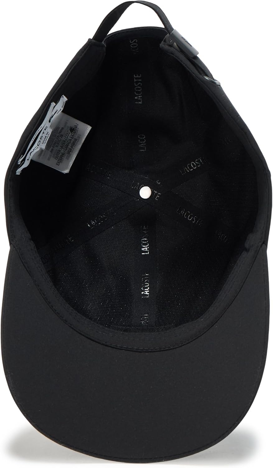 image:imageLacoste Unisex Baseball Hat WFrench Sportswear Landscape Graphic Across The Front Black One Size