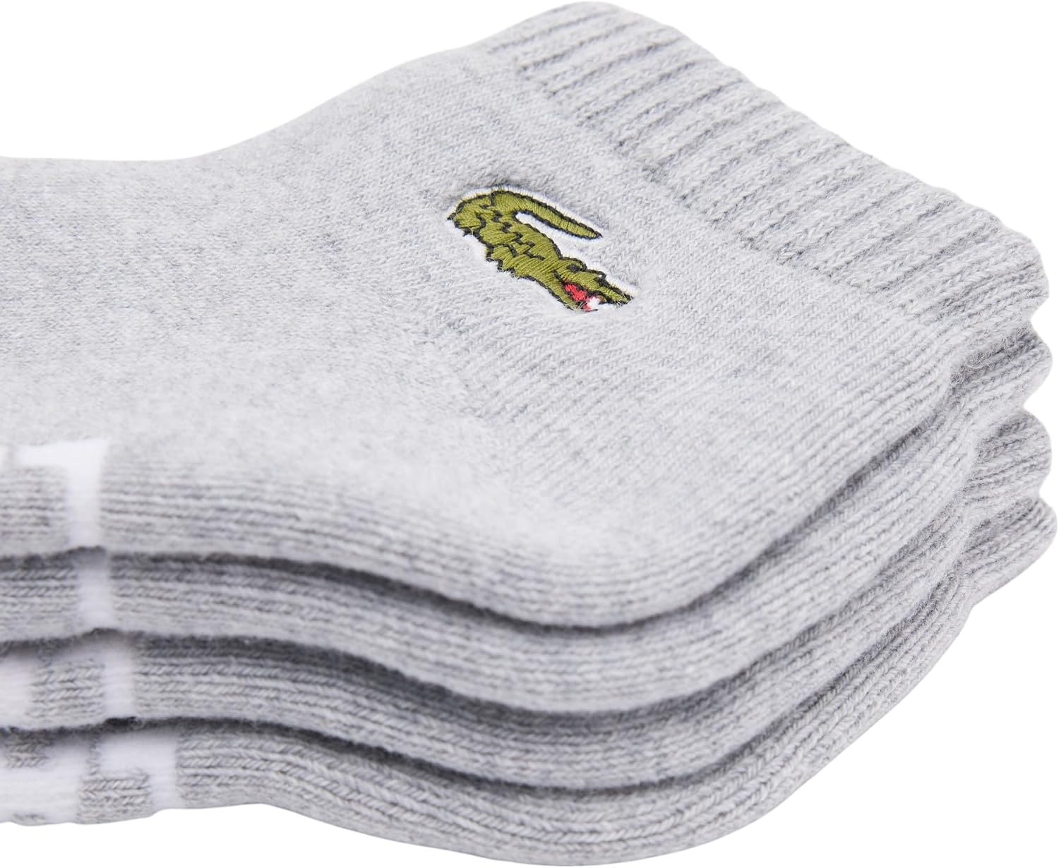 image:imageLacoste Unisex Sport 2Pack Jersey Cotton SocksGrey Chine