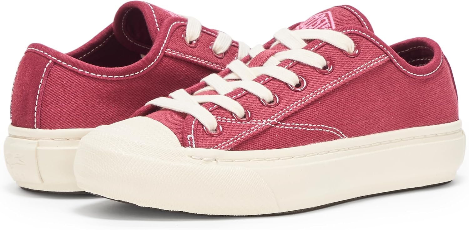 image:imageLacoste Womens Backcourt 20 SneakerBurgundyOff White