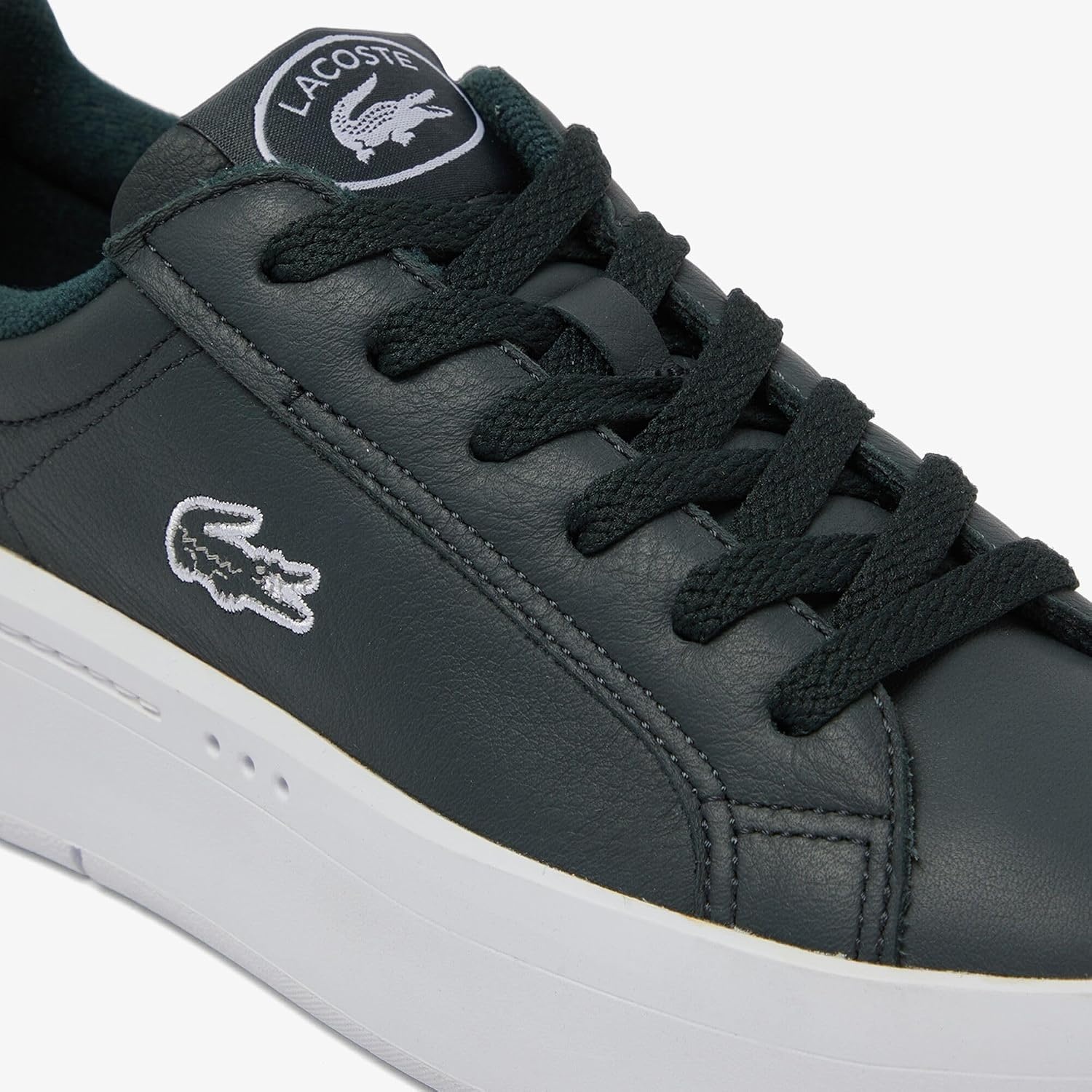 image:imageLacoste Womens Carnaby Platform SneakersDark GreenWhite