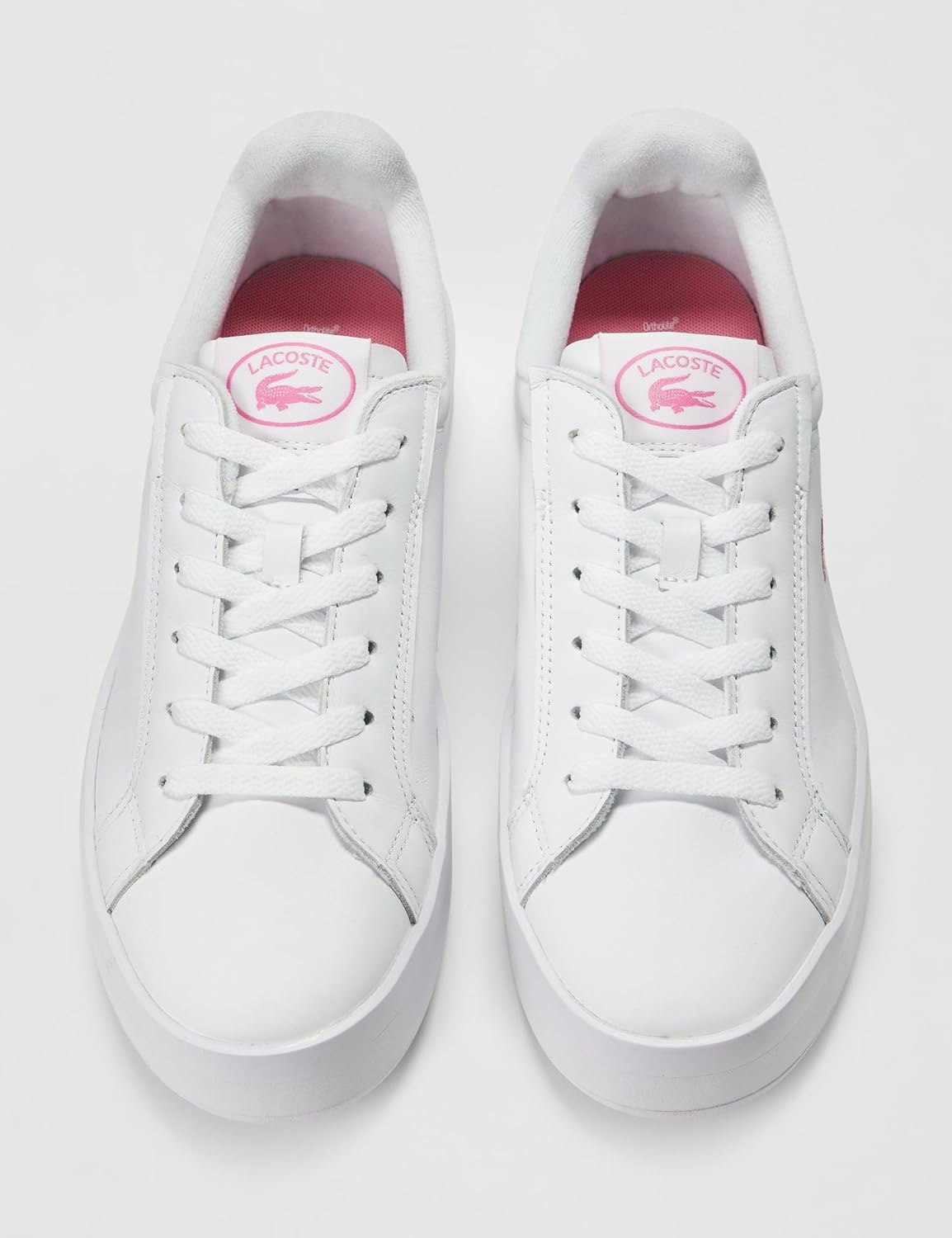 image:imageLacoste Womens Carnaby Platform SneakersWhitePink
