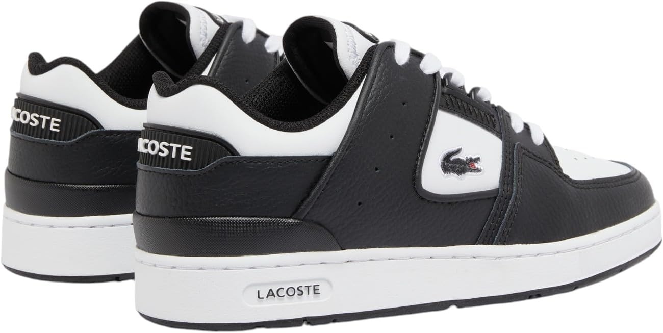 image:imageLacoste Womens Court Cage Leather SneakersBlackWhite