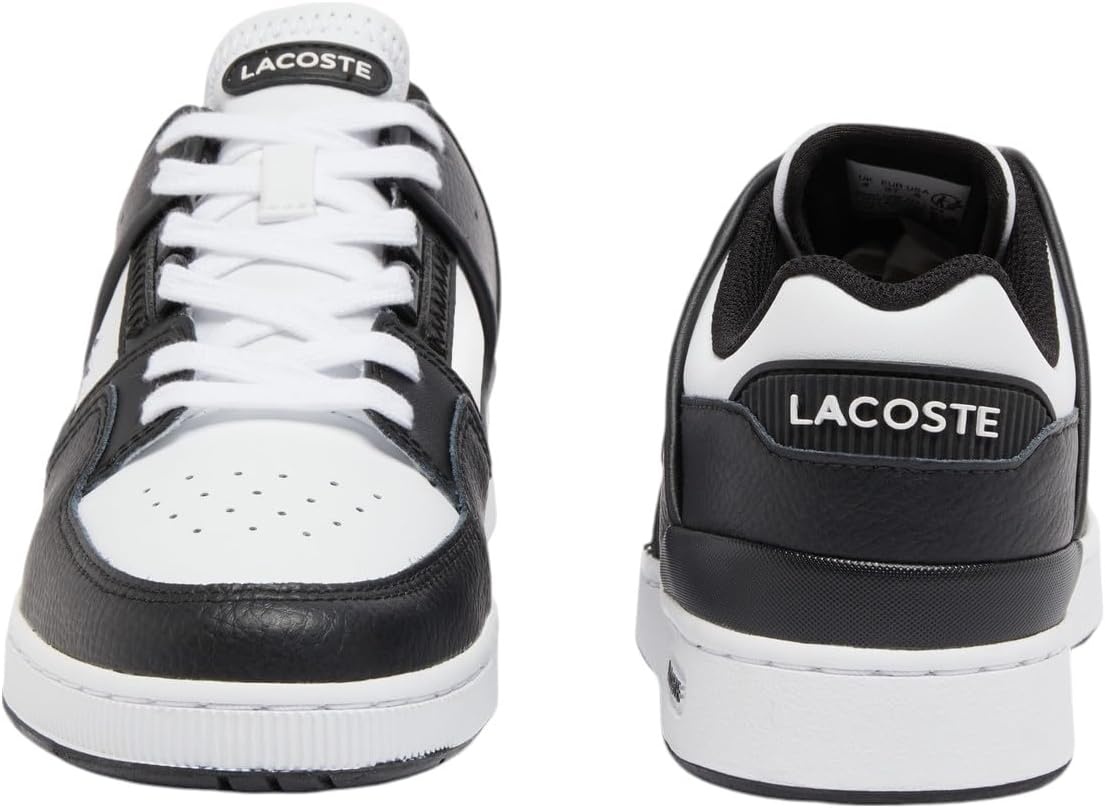 image:imageLacoste Womens Court Cage Leather SneakersBlackWhite