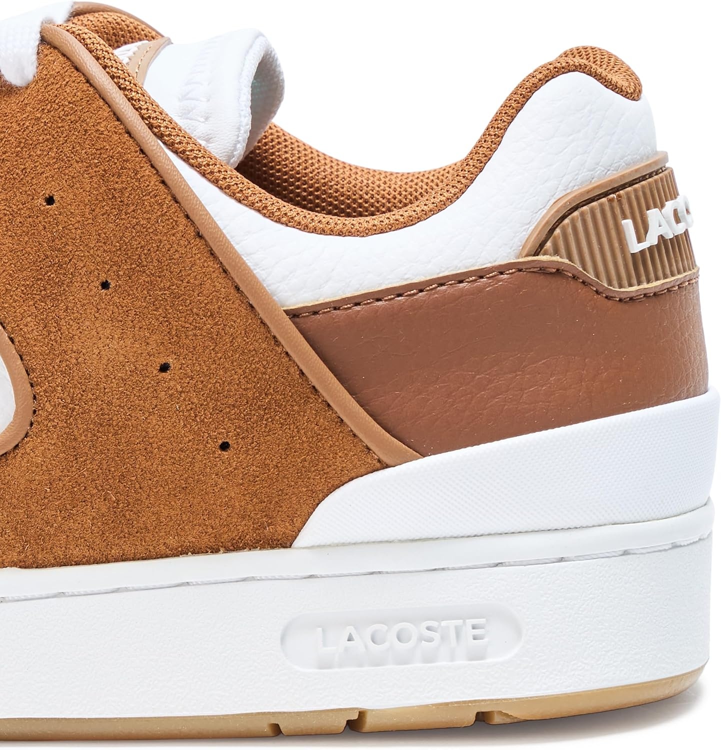 image:imageLacoste Womens Court Cage Leather SneakersBrown White