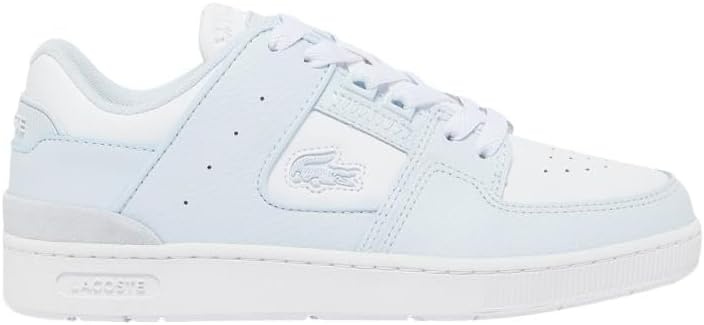 image:imageLacoste Womens Court Cage Leather SneakersLight BlueWhite