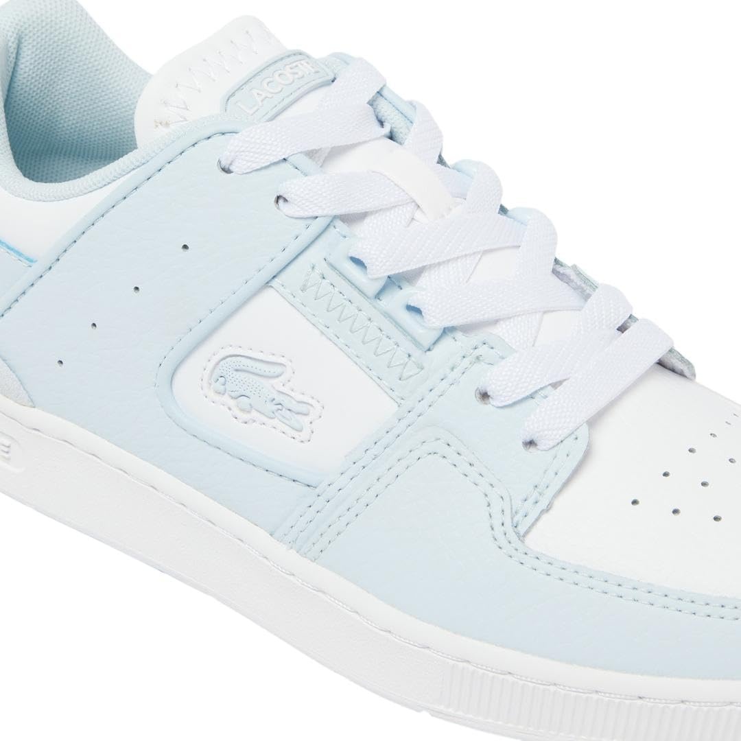 image:imageLacoste Womens Court Cage Leather SneakersLight BlueWhite