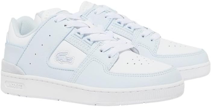 image:imageLacoste Womens Court Cage Leather SneakersLight BlueWhite