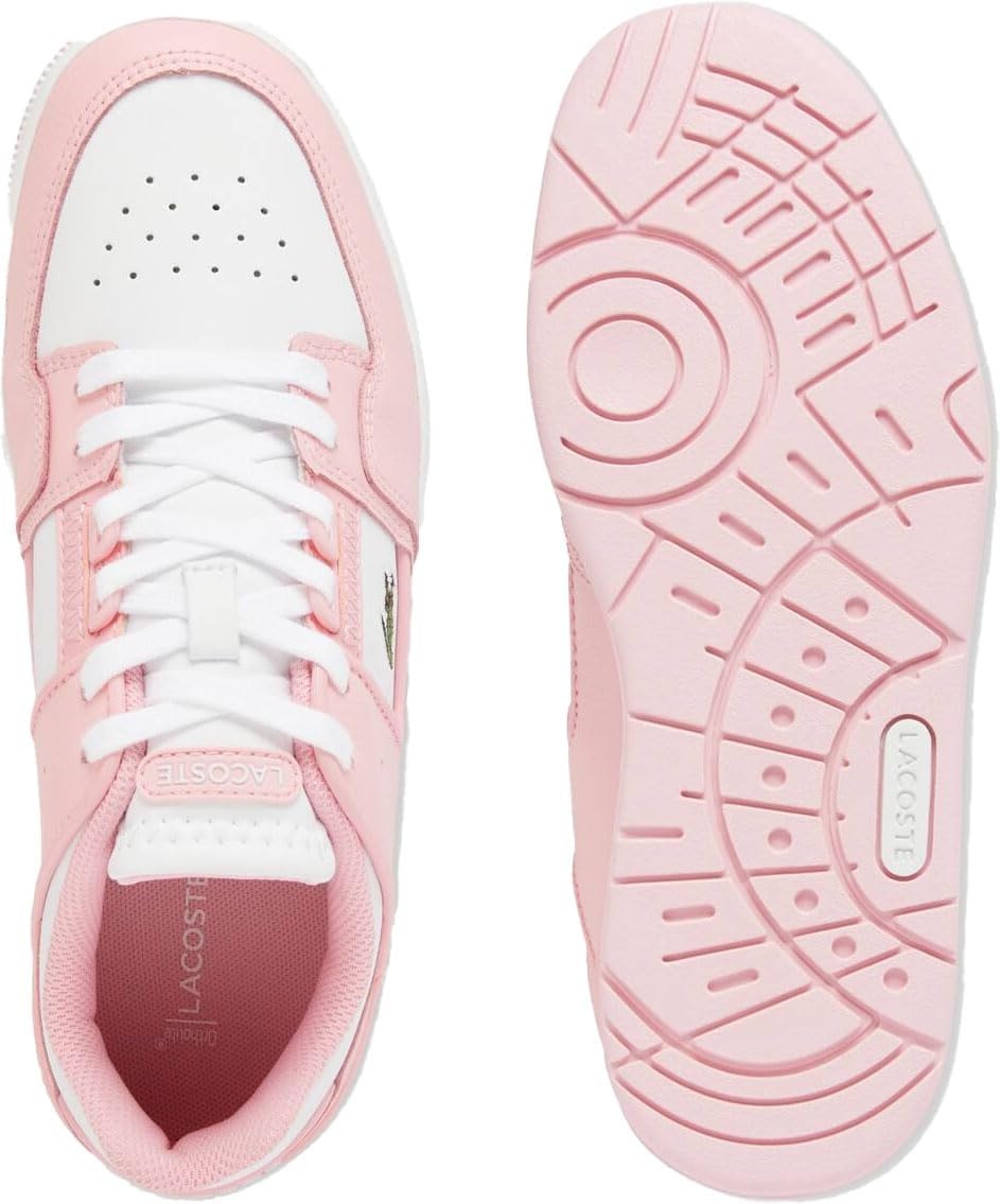 image:imageLacoste Womens Court Cage Leather SneakersLight Pink White