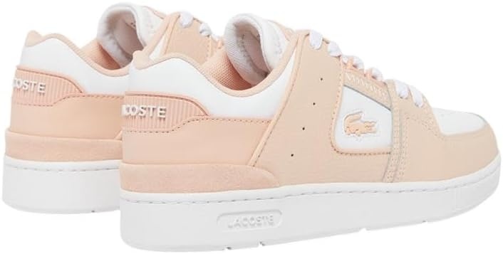 image:imageLacoste Womens Court Cage Leather SneakersLight PinkWhite