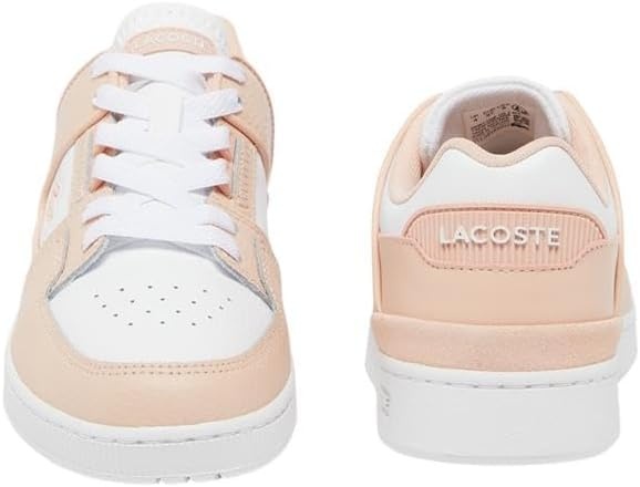 image:imageLacoste Womens Court Cage Leather SneakersLight PinkWhite