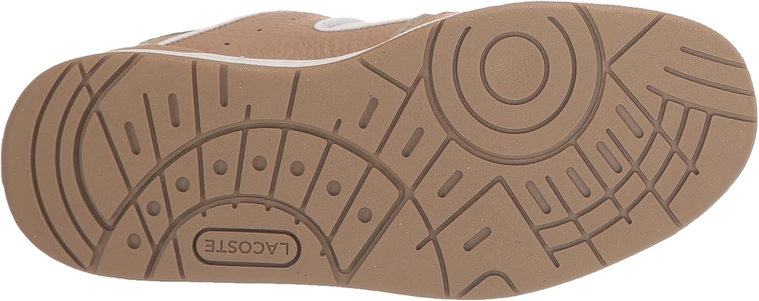 image:imageLacoste Womens Court Cage Leather SneakersWhiteBrown