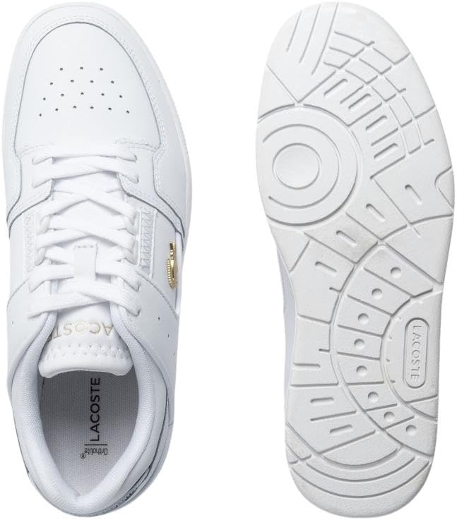 image:imageLacoste Womens Court Cage Leather SneakersWhiteGold