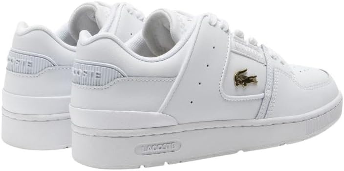 image:imageLacoste Womens Court Cage Leather SneakersWhiteGold