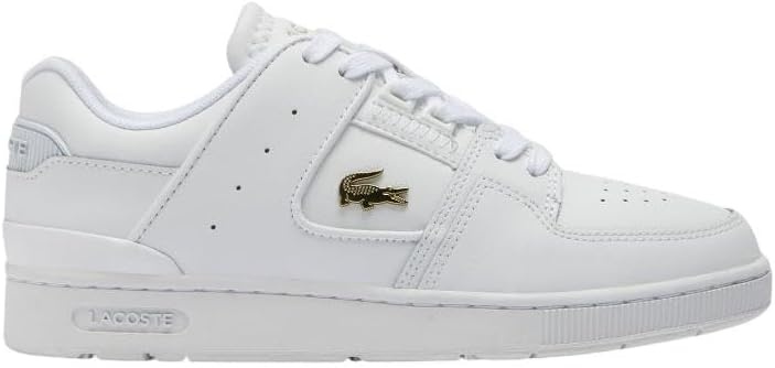 image:imageLacoste Womens Court Cage Leather SneakersWhiteGold