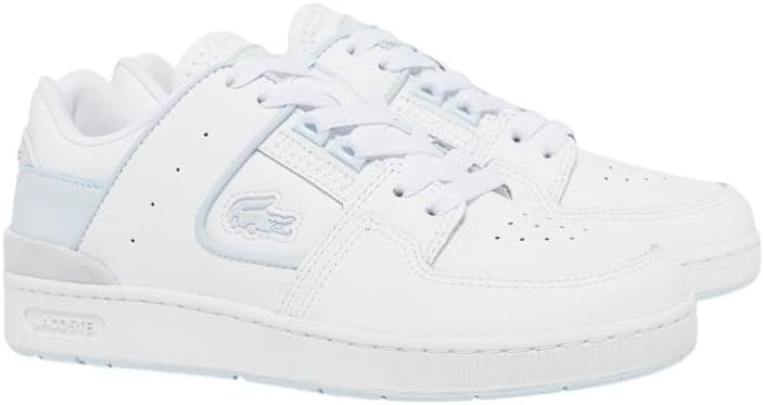 image:imageLacoste Womens Court Cage Leather SneakersWhiteLight Blue