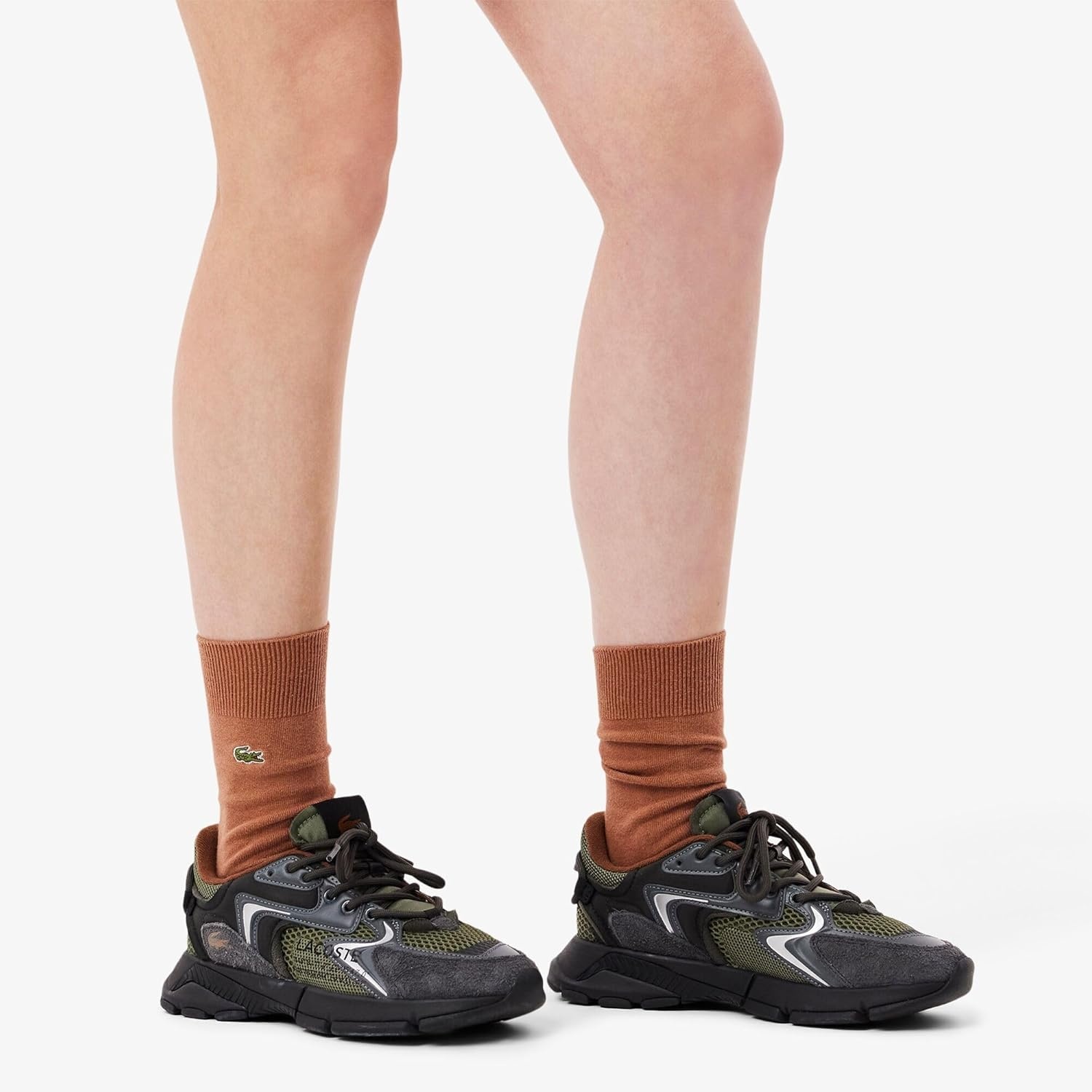 image:imageLacoste Womens L003 Neo SneakerDk GrnBlk