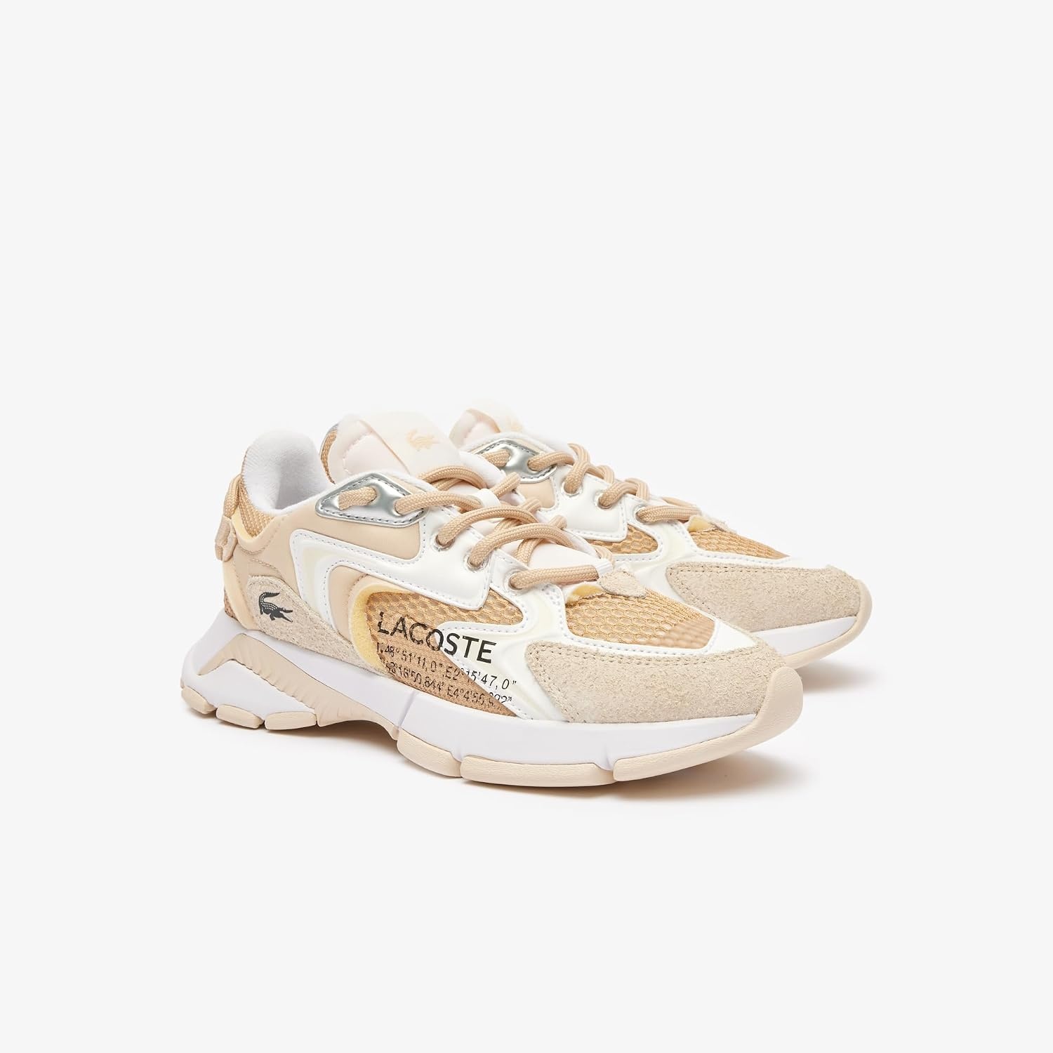 image:imageLacoste Womens L003 Neo SneakerLight TanWhite