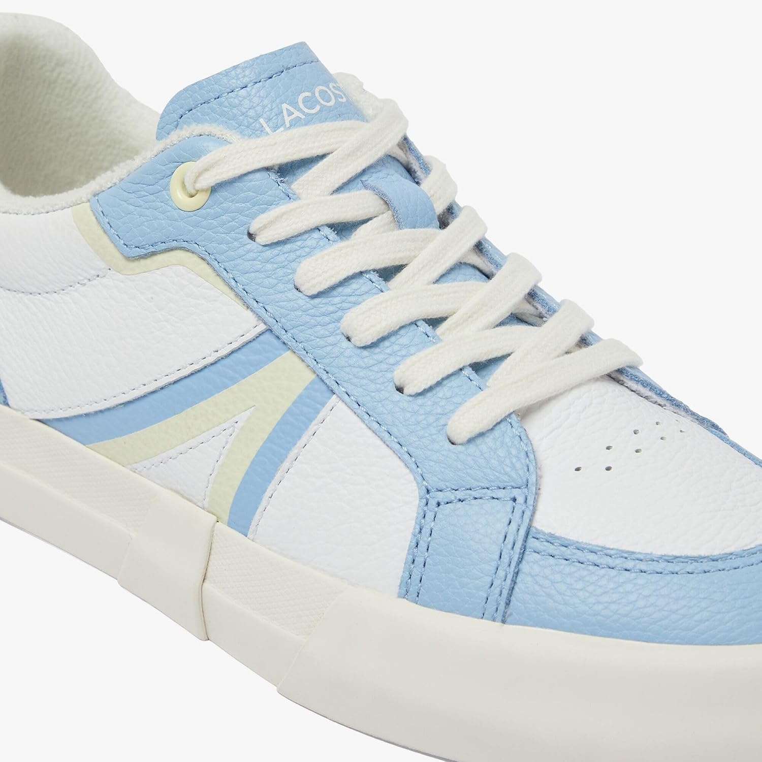 image:imageLacoste Womens L004 Canvas TrainersLight BlueWhite