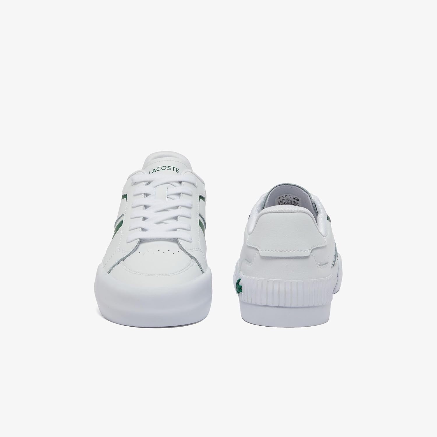 image:imageLacoste Womens L004 Canvas TrainersWhiteGreen