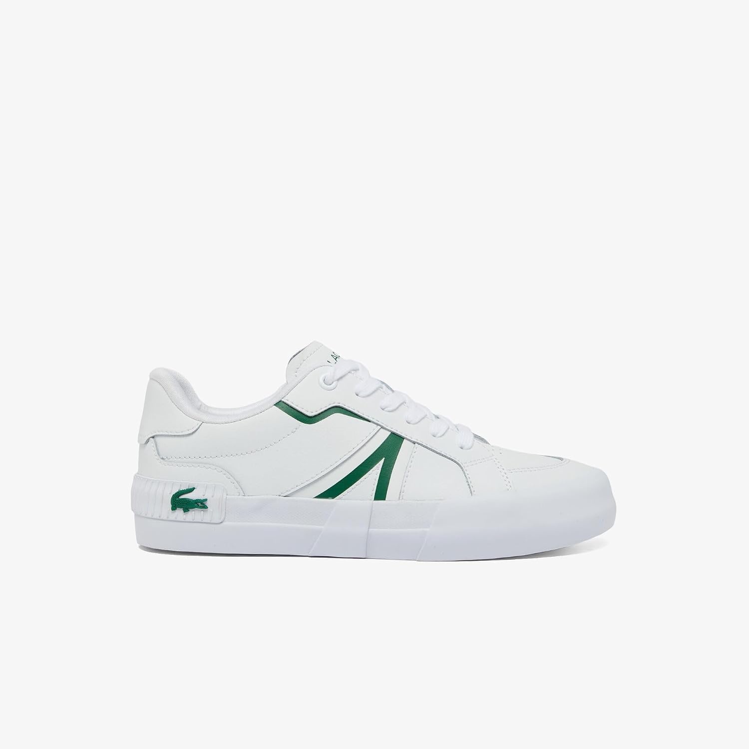 image:imageLacoste Womens L004 Canvas TrainersWhiteGreen