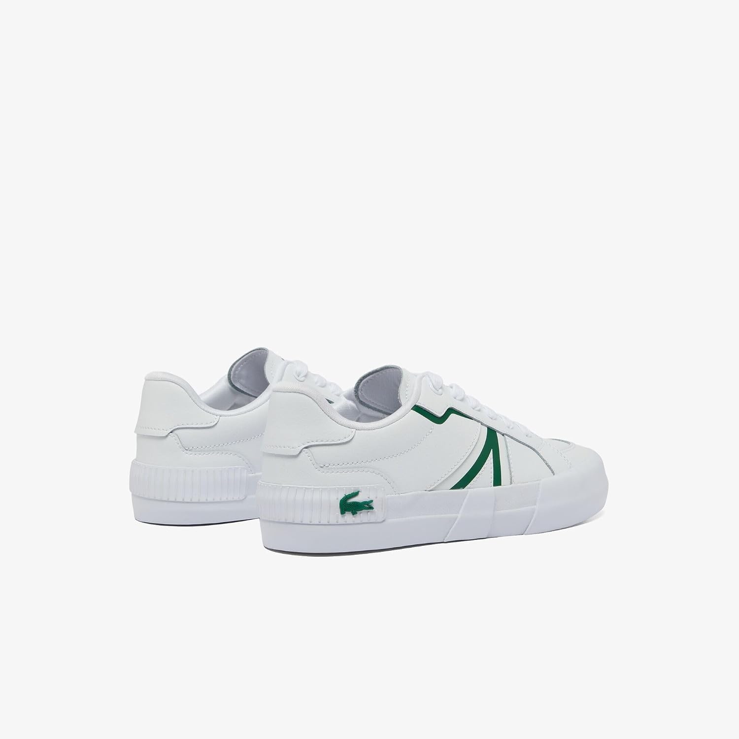 image:imageLacoste Womens L004 Canvas TrainersWhiteGreen