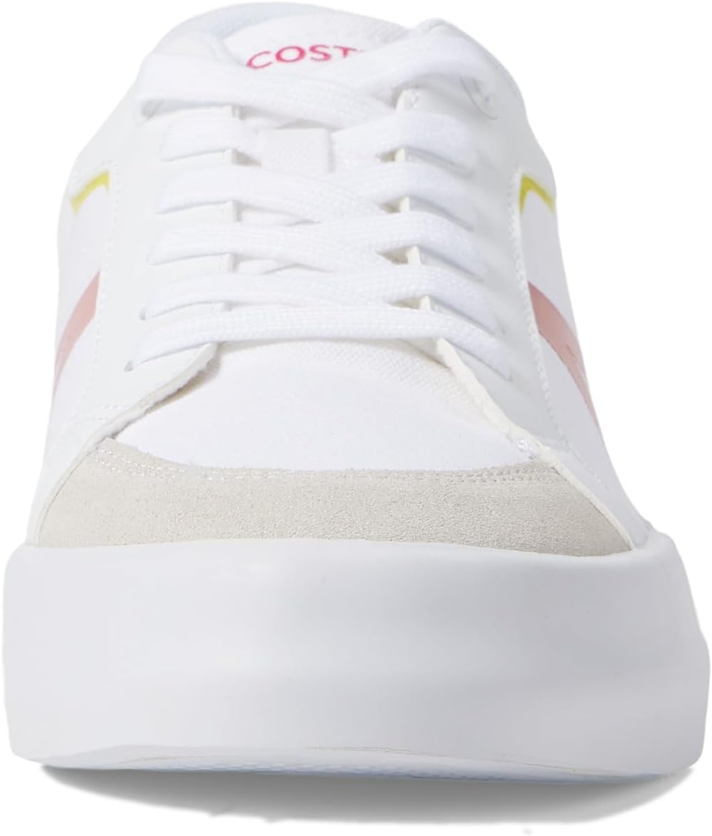 image:imageLacoste Womens L004 Canvas TrainersWhtLt Grn