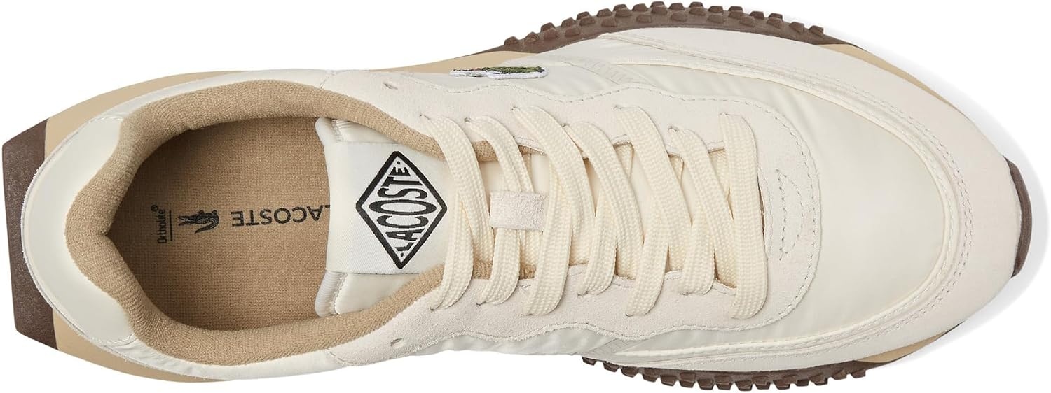 image:imageLacoste Womens LSpin Deluxe SneakersOff WhiteDark Gum