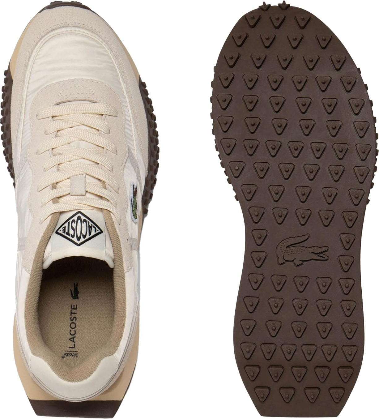 image:imageLacoste Womens LSpin Deluxe SneakersOff WhiteGum