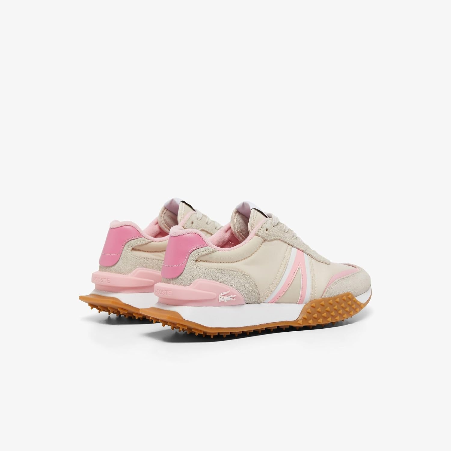 image:imageLacoste Womens LSpin Deluxe SneakersOff WhiteLight Pink