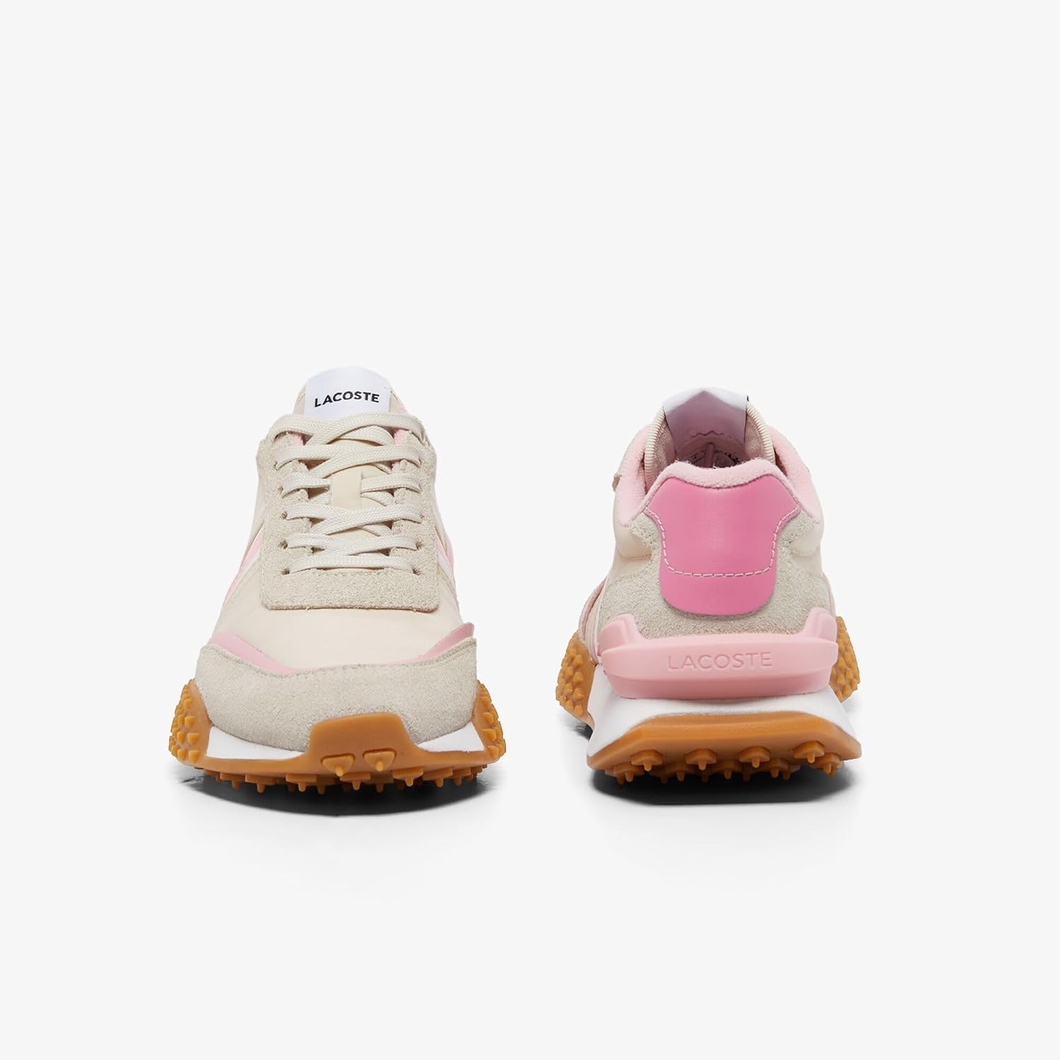image:imageLacoste Womens LSpin Deluxe SneakersOff WhiteLight Pink
