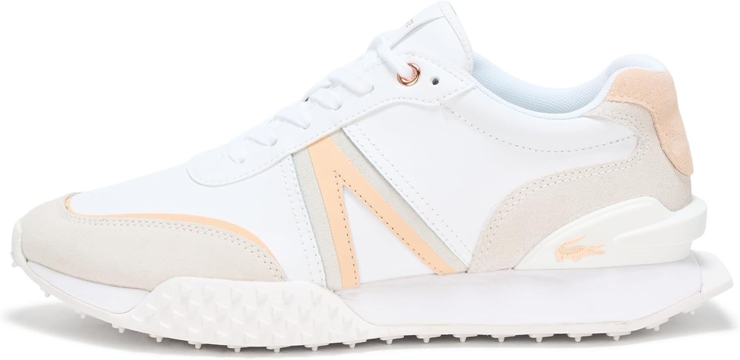 image:imageLacoste Womens LSpin Deluxe SneakersWhiteLight Pink