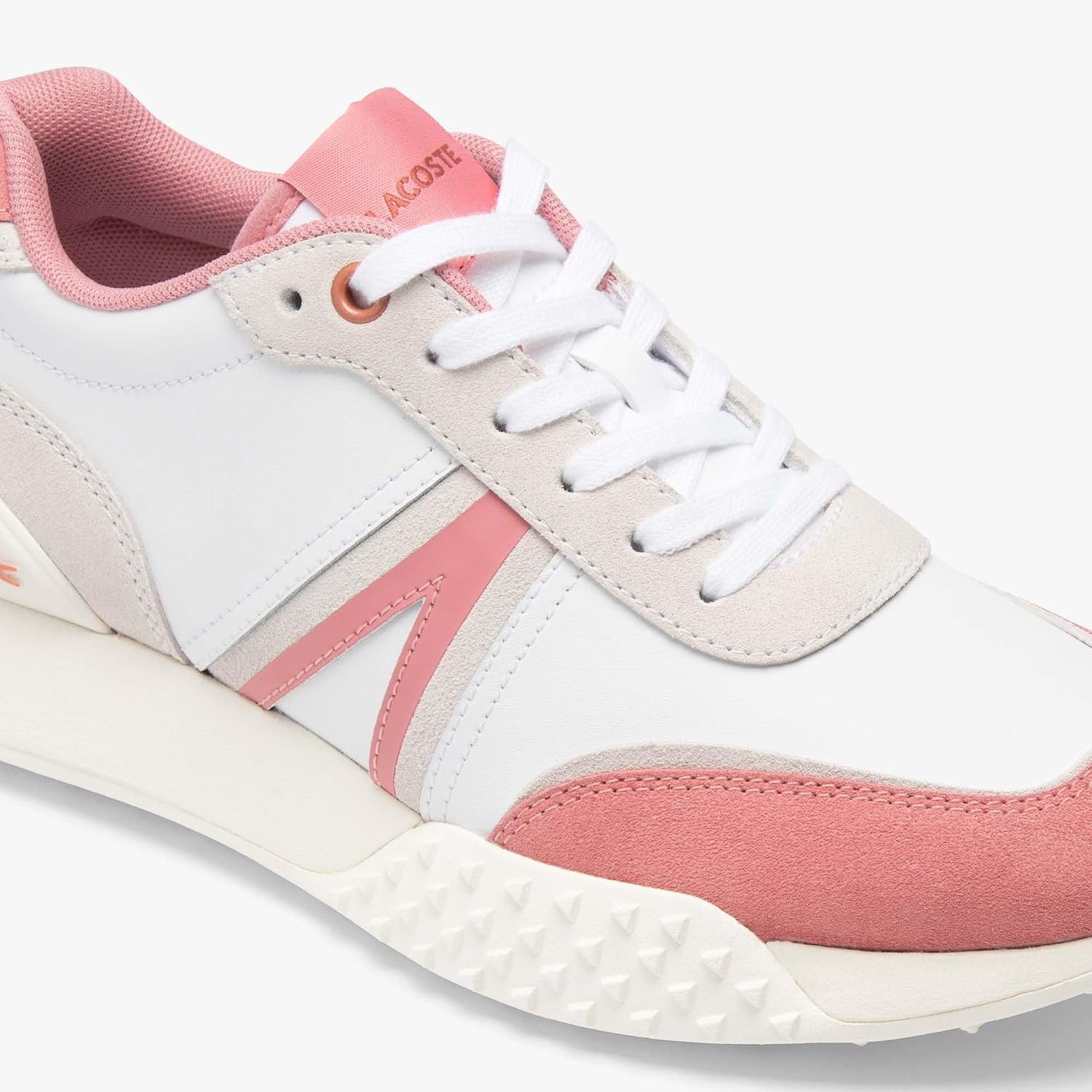 image:imageLacoste Womens LSpin Deluxe SneakersWhitePink