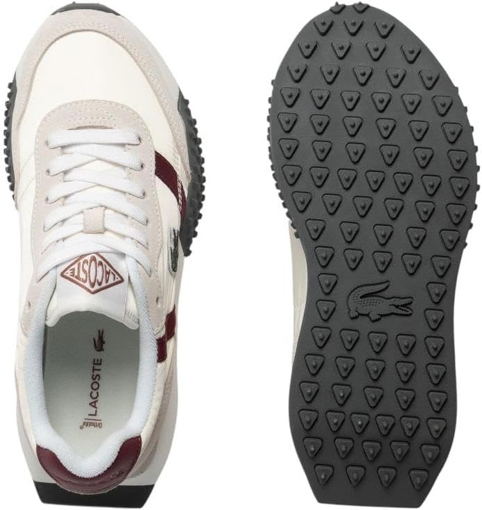 image:imageLacoste Womens LSpin Evo SneakerOff WhiteBurgundy