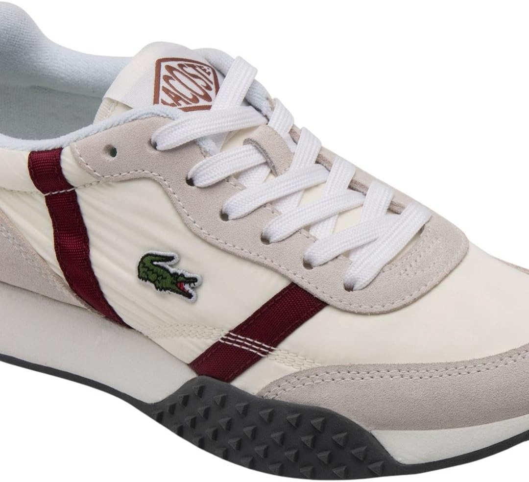 image:imageLacoste Womens LSpin Evo SneakerOff WhiteBurgundy