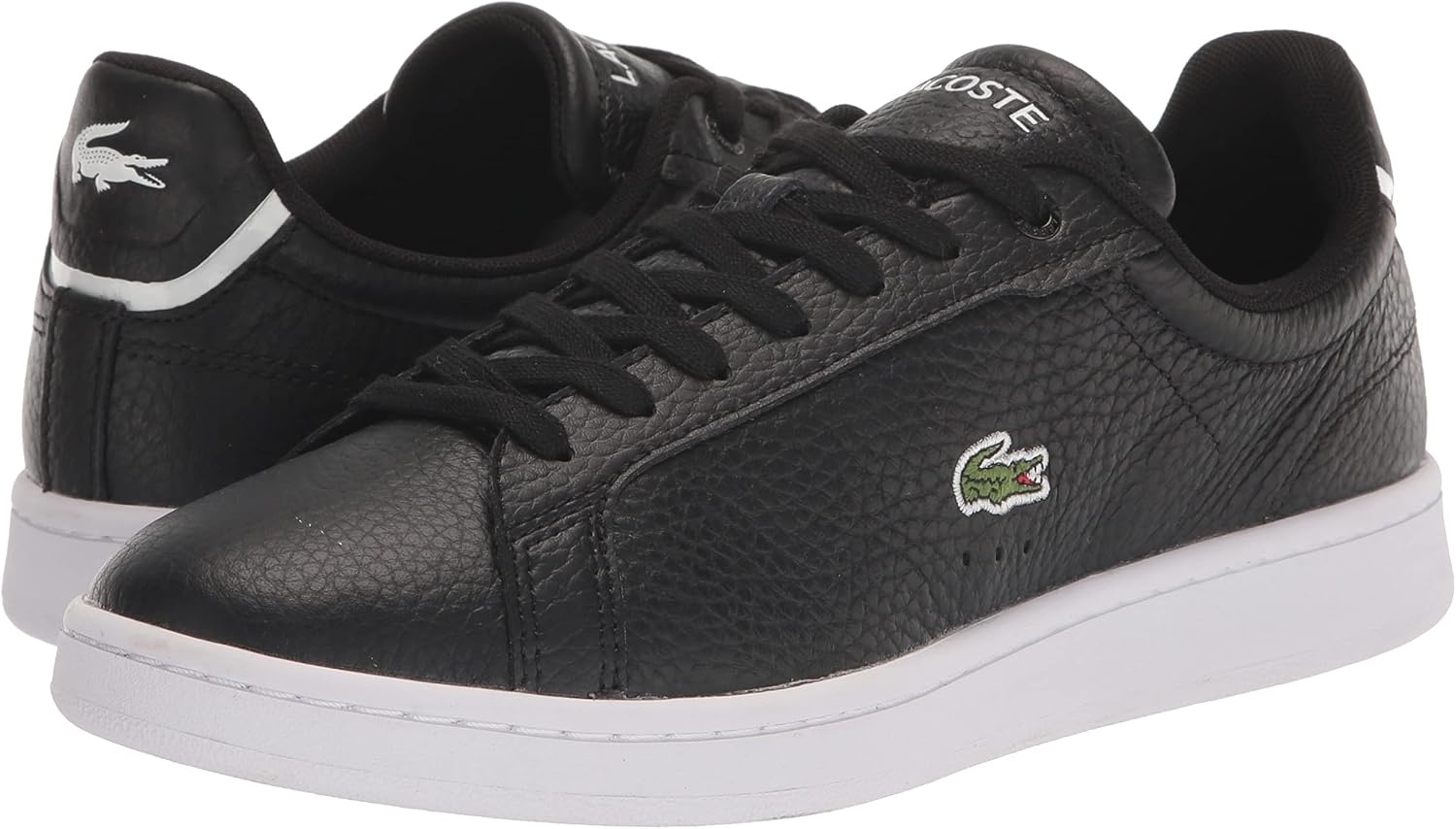 image:imageLacoste Womens Lacoste Carnaby Leather TrainersBlackWhite