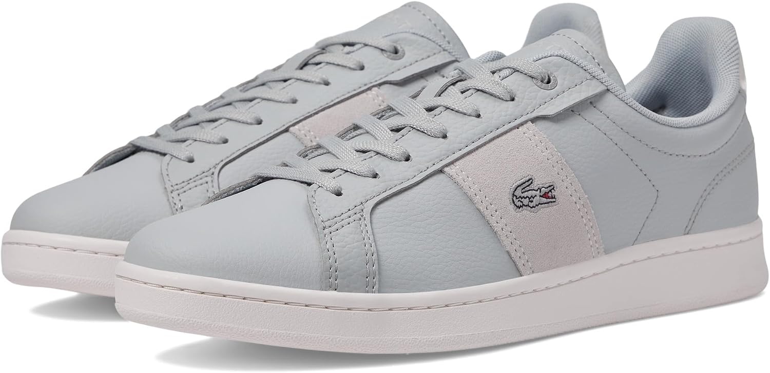 image:imageLacoste Womens Lacoste Carnaby Leather TrainersLight GreyOff White