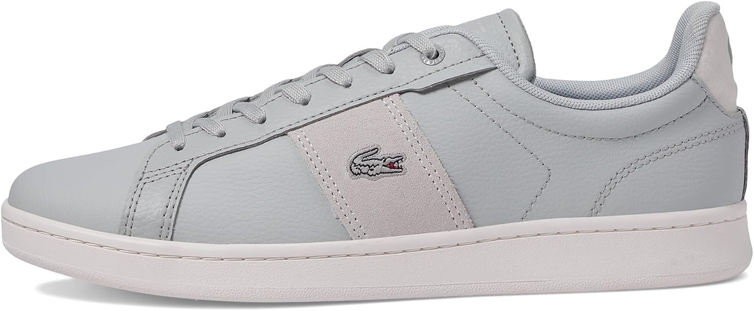 image:imageLacoste Womens Lacoste Carnaby Leather TrainersLight GreyOff White
