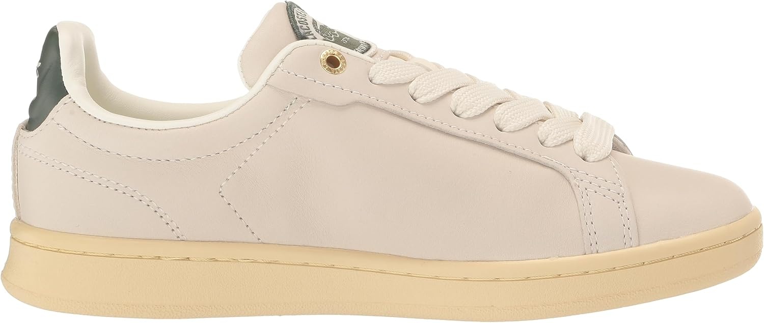 image:imageLacoste Womens Lacoste Carnaby Leather TrainersOff WhiteLight Yellow