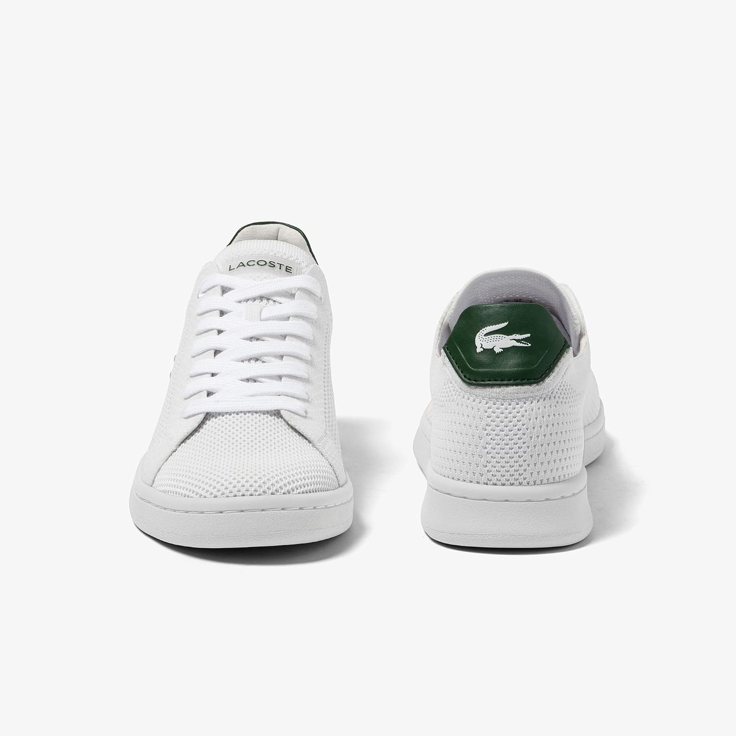 image:imageLacoste Womens Lacoste Carnaby Leather TrainersWhiteGreen