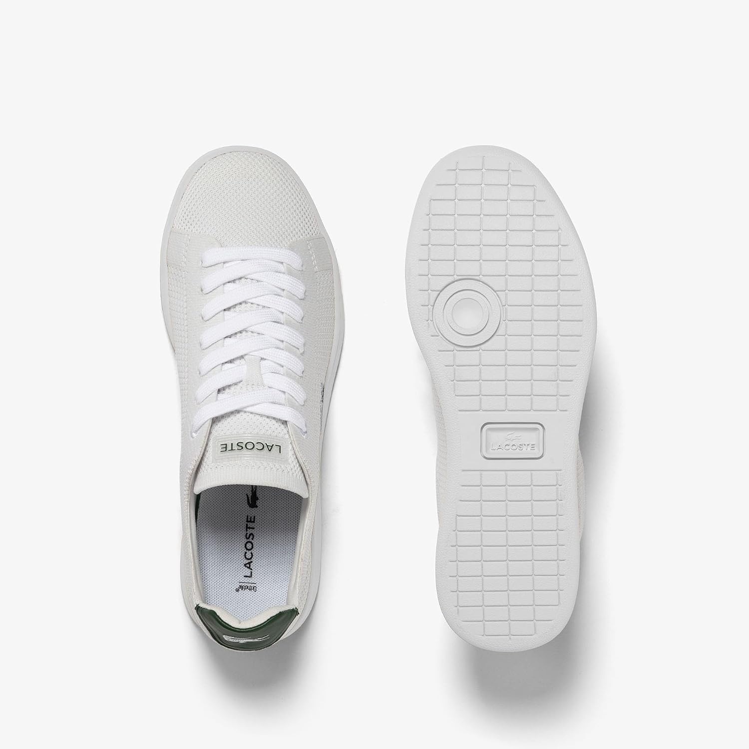 image:imageLacoste Womens Lacoste Carnaby Leather TrainersWhiteGreen