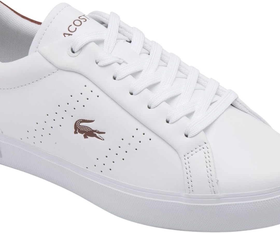 image:imageLacoste Womens Powercourt SneakersWhiteBrown