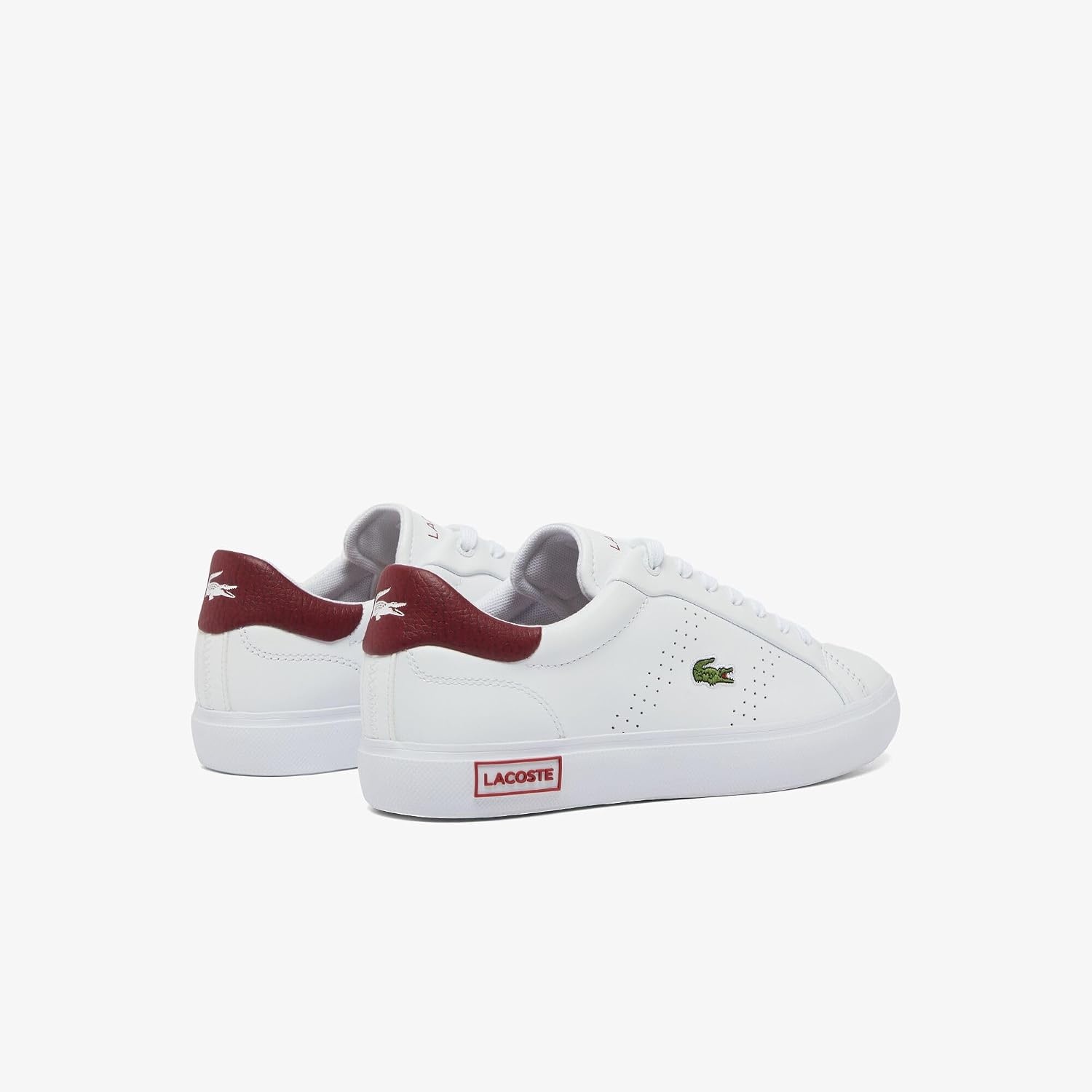 image:imageLacoste Womens Powercourt SneakersWhiteBurgundy