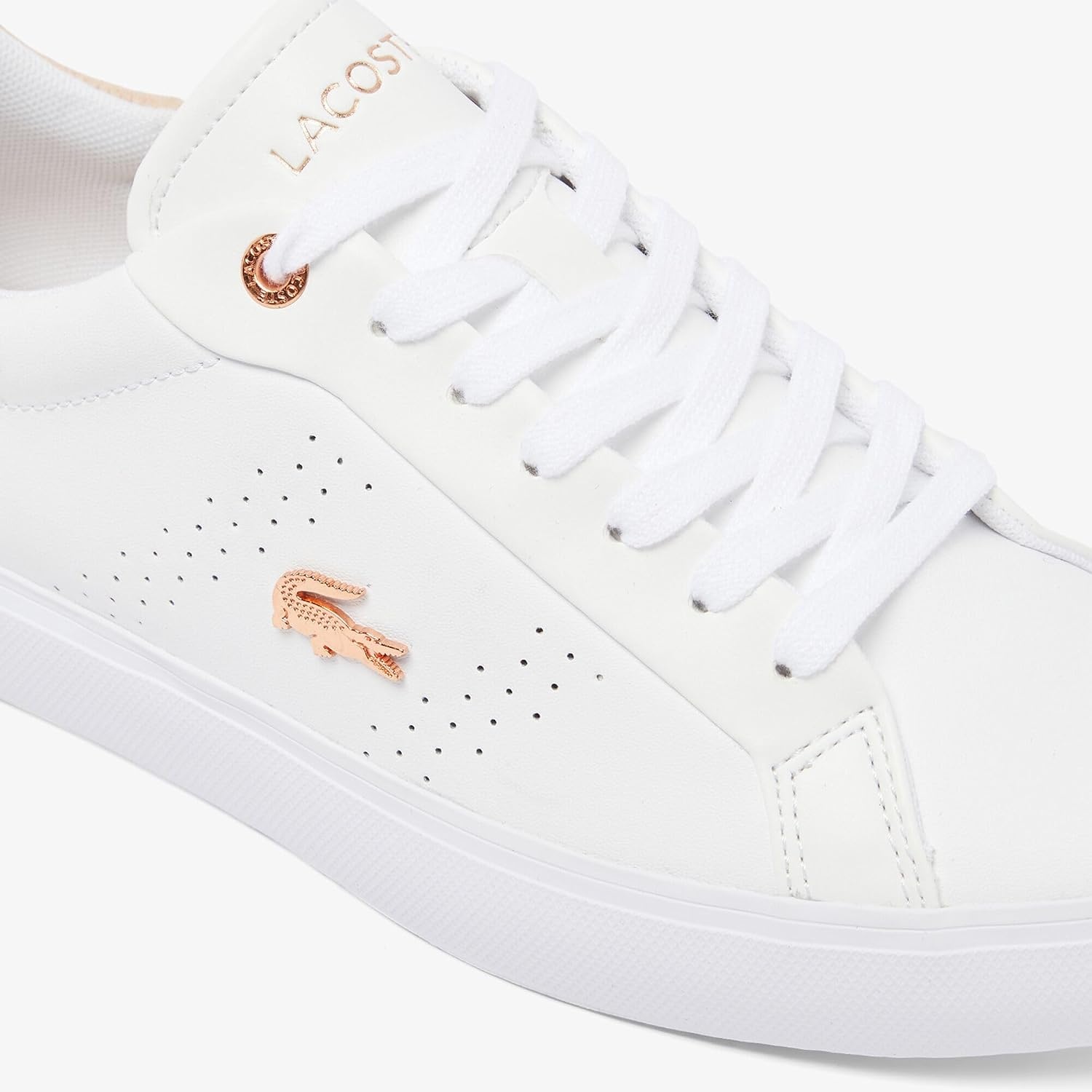 image:imageLacoste Womens Powercourt SneakersWhiteLight Pink