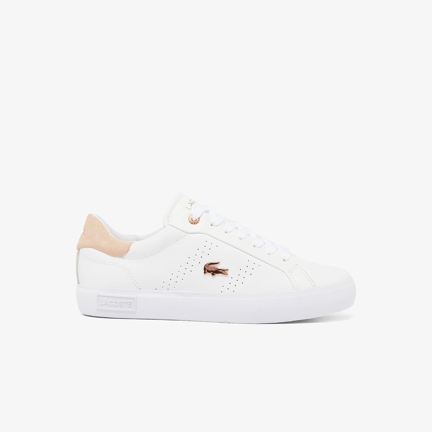 image:imageLacoste Womens Powercourt SneakersWhiteLight Pink