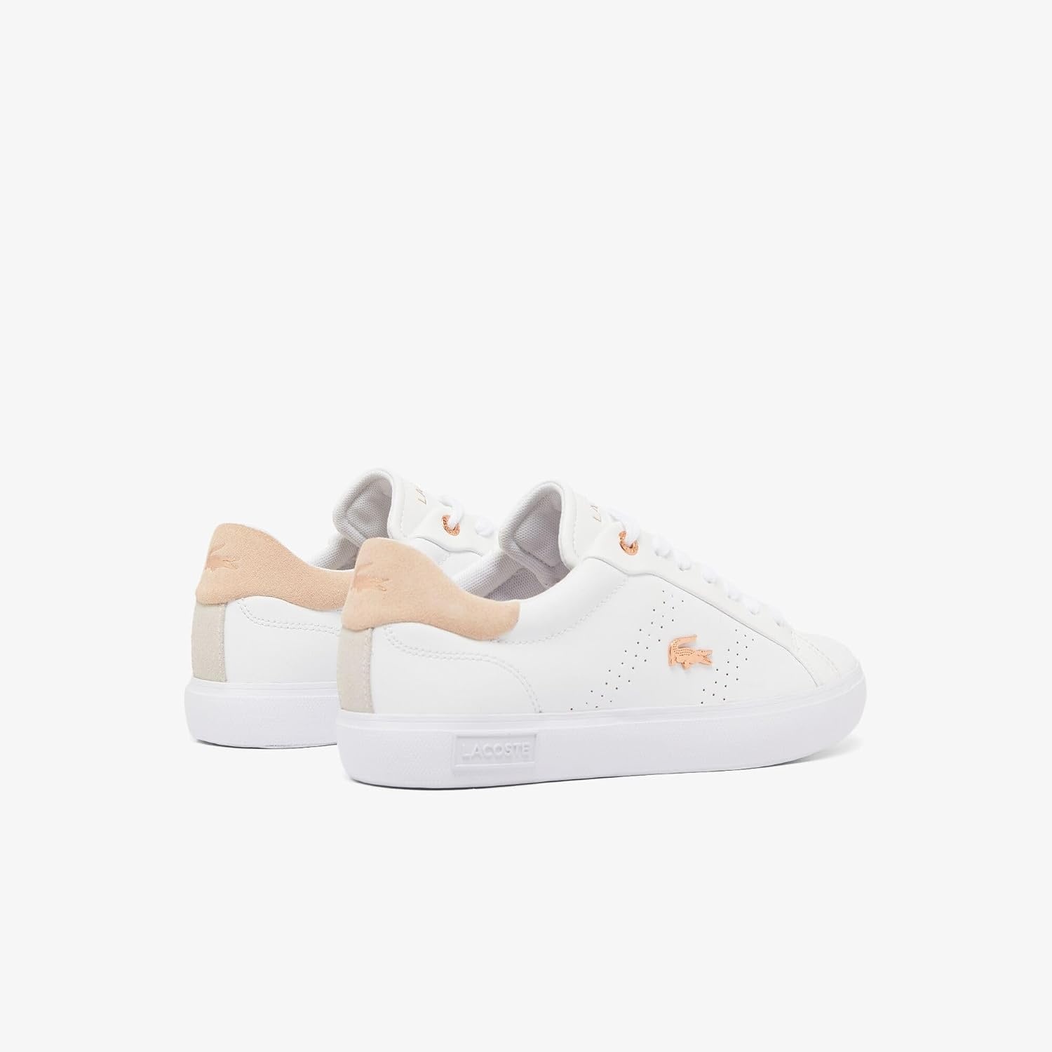 image:imageLacoste Womens Powercourt SneakersWhiteLight Pink