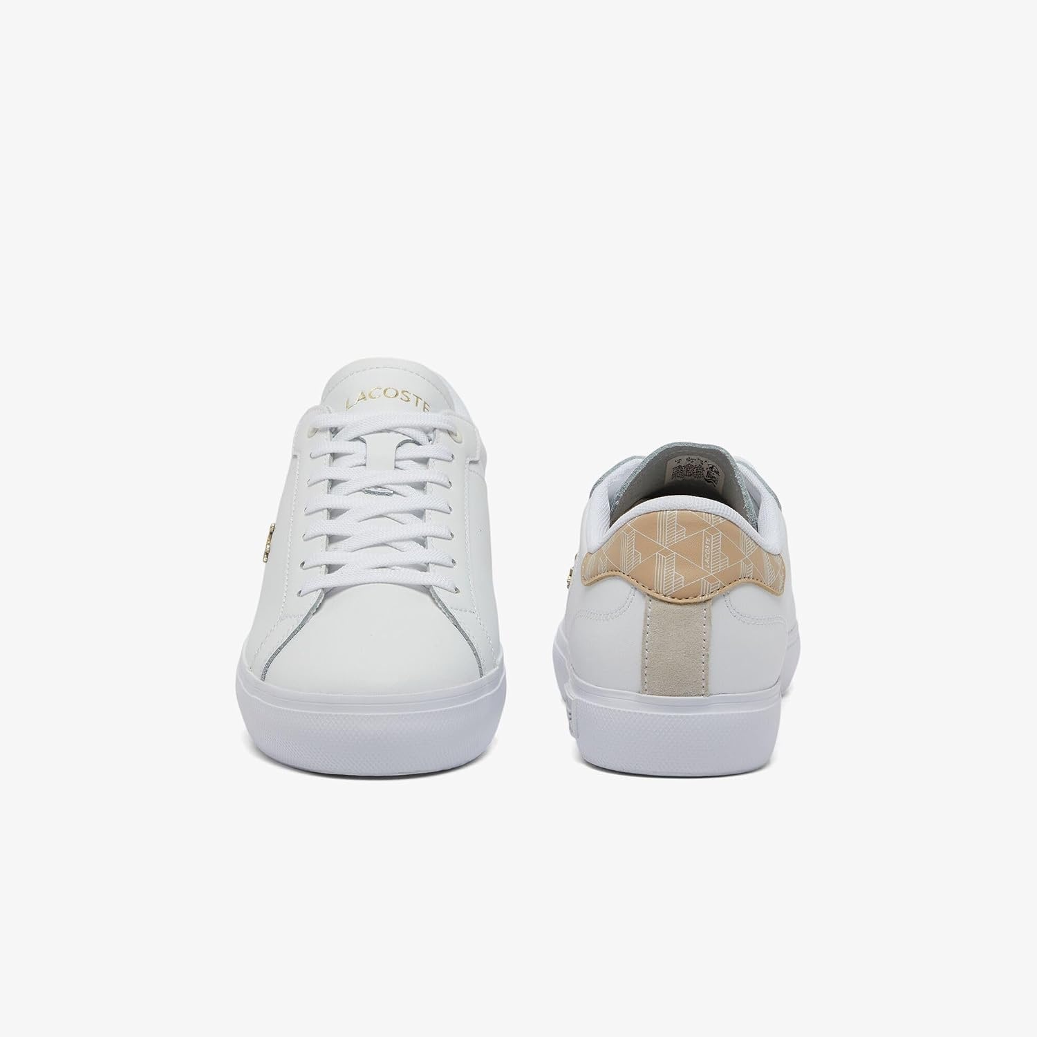 image:imageLacoste Womens Powercourt SneakersWhtLt Brw