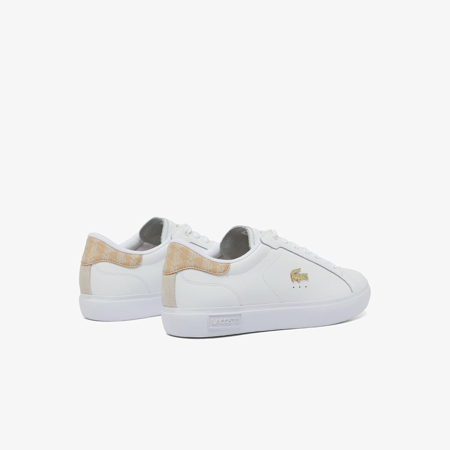 image:imageLacoste Womens Powercourt SneakersWhtLt Brw